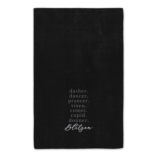 Reindeer Names Tea Towels - Set of 2